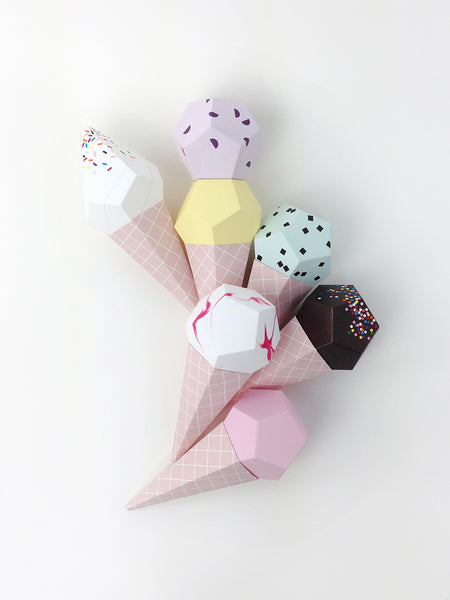 Paper Ice Creams