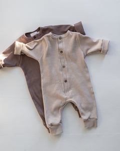 ribbed baby romper